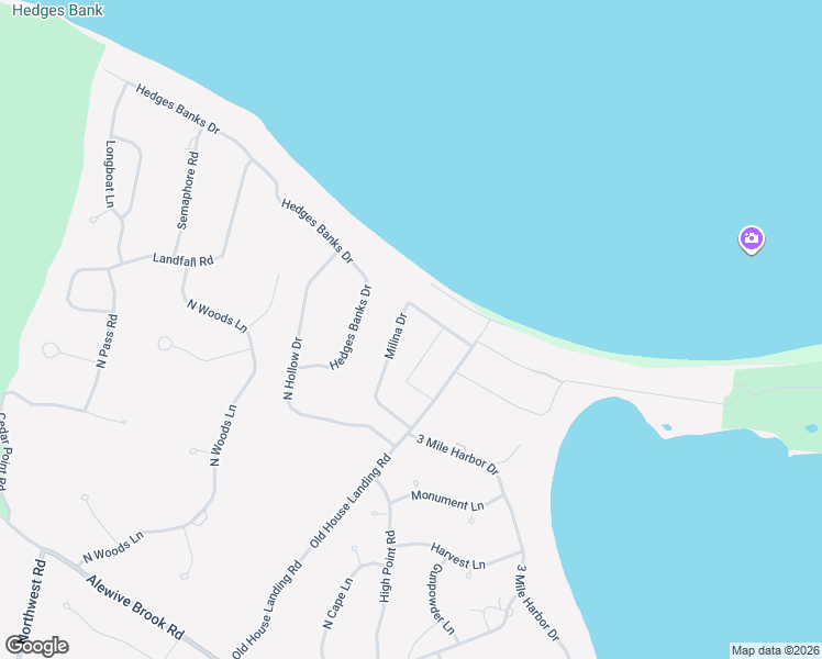 map of restaurants, bars, coffee shops, grocery stores, and more near 40 Milina Drive in East Hampton