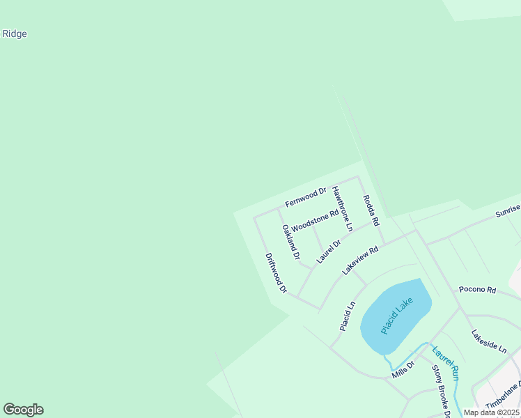 map of restaurants, bars, coffee shops, grocery stores, and more near 7 Fernwood Drive in Lake Harmony