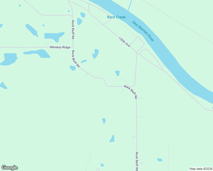 map of restaurants, bars, coffee shops, grocery stores, and more near Rock Bluff Road in Ottumwa