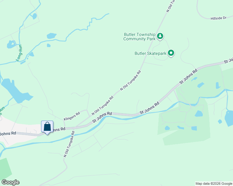 map of restaurants, bars, coffee shops, grocery stores, and more near North Old Turnpike Road in Luzerne County