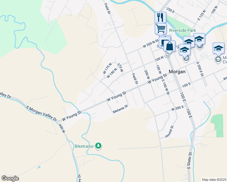map of restaurants, bars, coffee shops, grocery stores, and more near 480 Jared Circle in Morgan