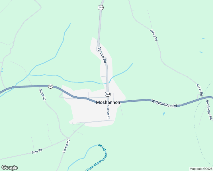 map of restaurants, bars, coffee shops, grocery stores, and more near 139 Spruce Road in Moshannon