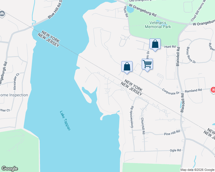 map of restaurants, bars, coffee shops, grocery stores, and more near 2 Stewart Court in Westwood