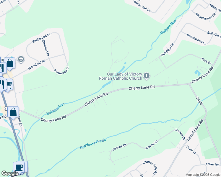 map of restaurants, bars, coffee shops, grocery stores, and more near 109 Hilliard Lane in Monroe County