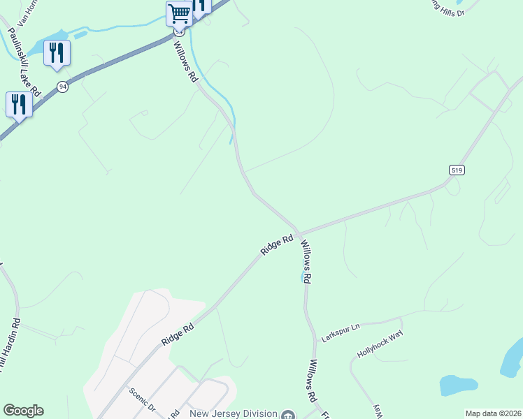 map of restaurants, bars, coffee shops, grocery stores, and more near 205 Willows Road in Newton