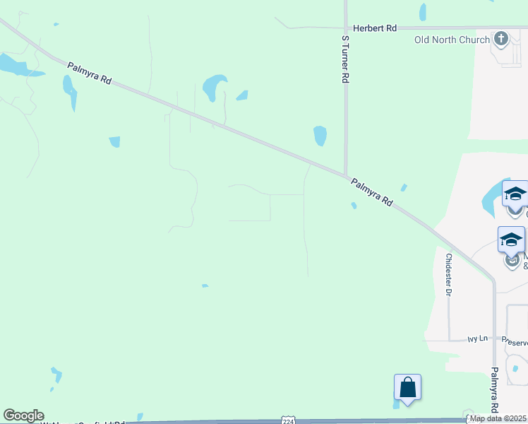 map of restaurants, bars, coffee shops, grocery stores, and more near 8020 Caymen Court in Canfield