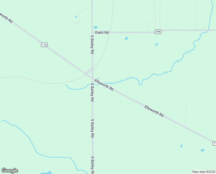 map of restaurants, bars, coffee shops, grocery stores, and more near County Road 116 in Mahoning County