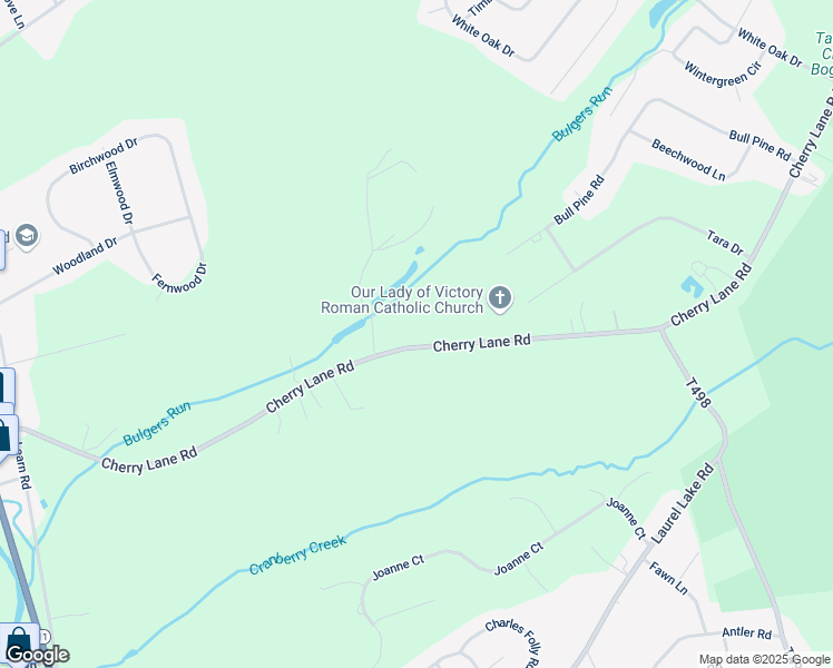 map of restaurants, bars, coffee shops, grocery stores, and more near 353 Cherry Lane Road in East Stroudsburg