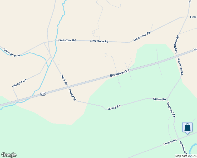 map of restaurants, bars, coffee shops, grocery stores, and more near Broadway in Milton