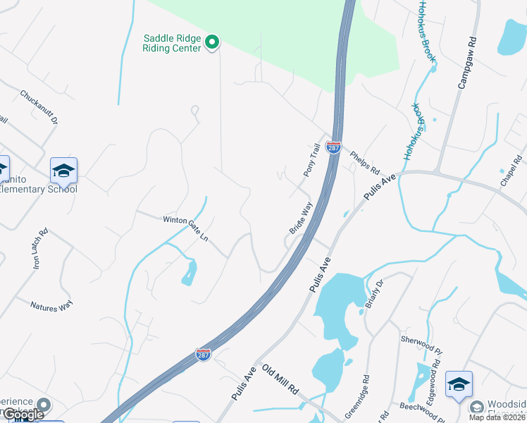 map of restaurants, bars, coffee shops, grocery stores, and more near 853 Shadow Ridge Road in Franklin Lakes