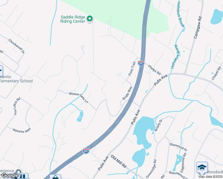 map of restaurants, bars, coffee shops, grocery stores, and more near 853 Shadow Ridge Rd in Franklin Lakes
