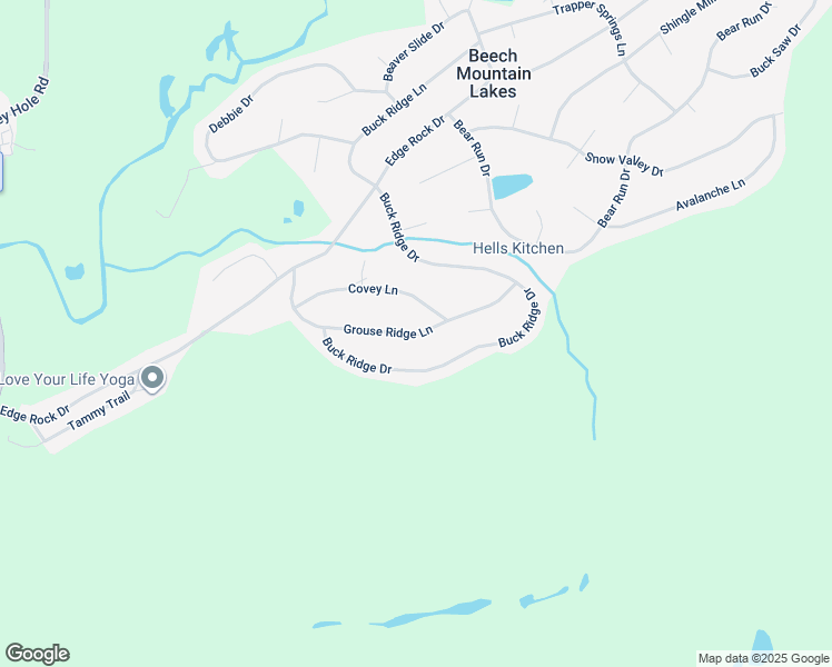 map of restaurants, bars, coffee shops, grocery stores, and more near 150 Grouse Ridge Lane in Drums