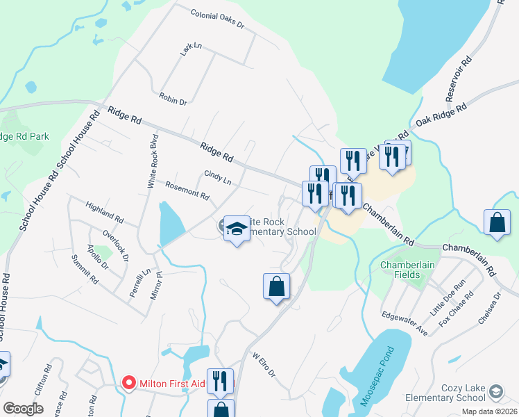 map of restaurants, bars, coffee shops, grocery stores, and more near 10 Francine Place in Jefferson