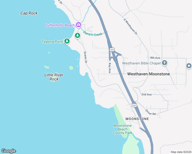 map of restaurants, bars, coffee shops, grocery stores, and more near 160 Loop Place in Trinidad