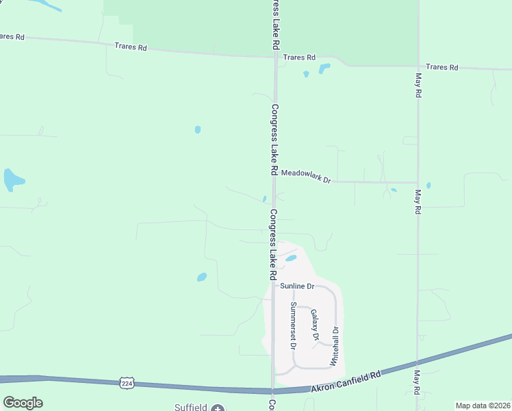 map of restaurants, bars, coffee shops, grocery stores, and more near 1707 Congress Lake Road in Mogadore