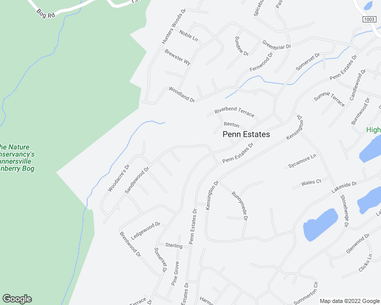 map of restaurants, bars, coffee shops, grocery stores, and more near 428 Penn Estates Drive in East Stroudsburg