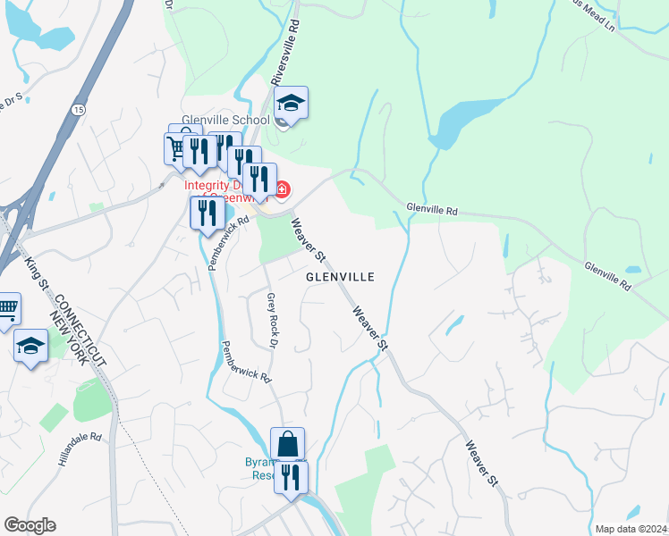 map of restaurants, bars, coffee shops, grocery stores, and more near in Greenwich