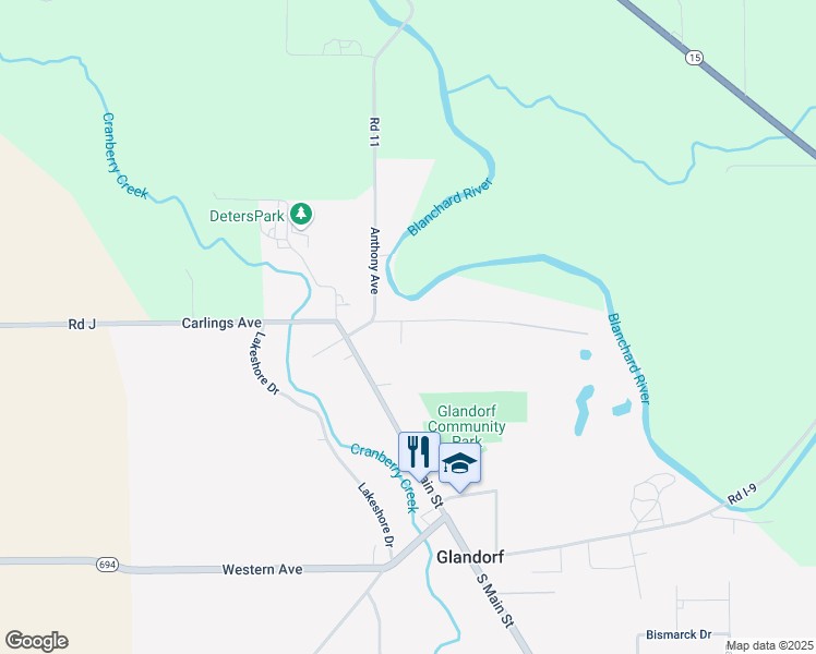 map of restaurants, bars, coffee shops, grocery stores, and more near 348 East Blake Street in Ottawa