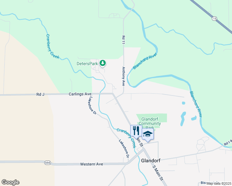 map of restaurants, bars, coffee shops, grocery stores, and more near 106 East Blake Street in Ottawa