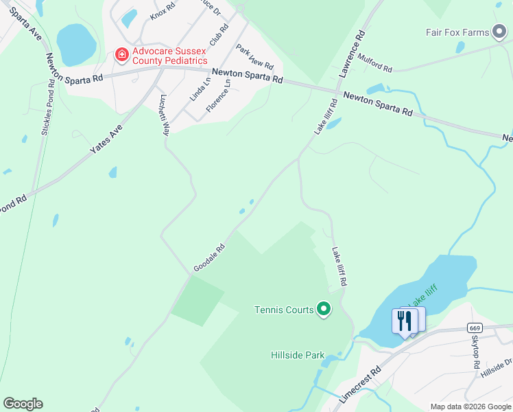 map of restaurants, bars, coffee shops, grocery stores, and more near 11 Goodale Road in Newton