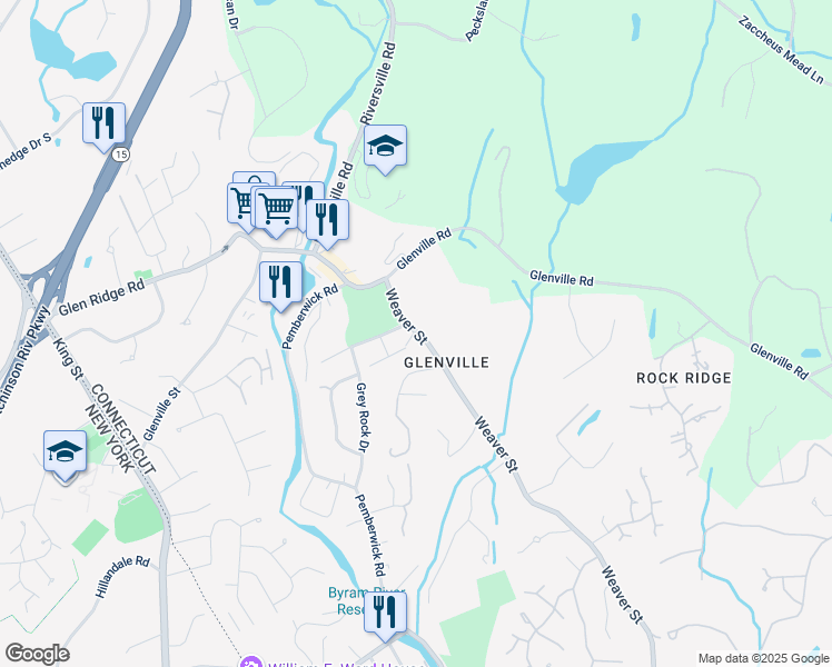 map of restaurants, bars, coffee shops, grocery stores, and more near in Greenwich