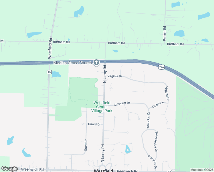 map of restaurants, bars, coffee shops, grocery stores, and more near 8637 North Leroy Road in Seville