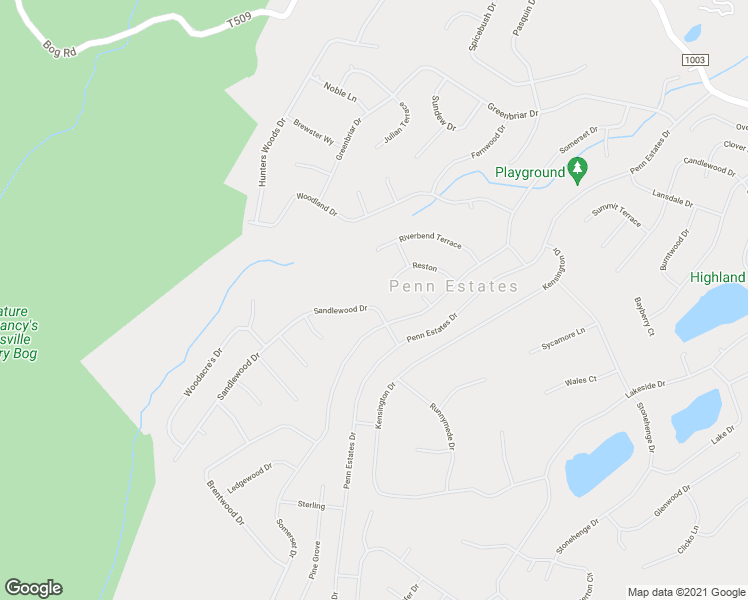 map of restaurants, bars, coffee shops, grocery stores, and more near 122 Sandlewood Drive in East Stroudsburg