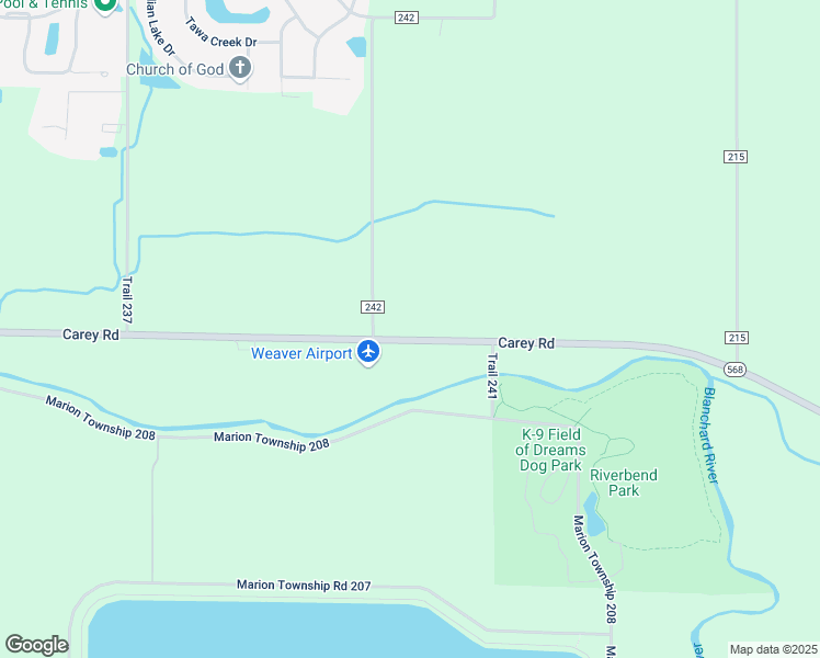 map of restaurants, bars, coffee shops, grocery stores, and more near 16314 Ohio 568 in Findlay