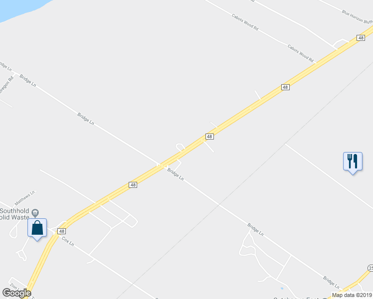 map of restaurants, bars, coffee shops, grocery stores, and more near Middle Road in Suffolk