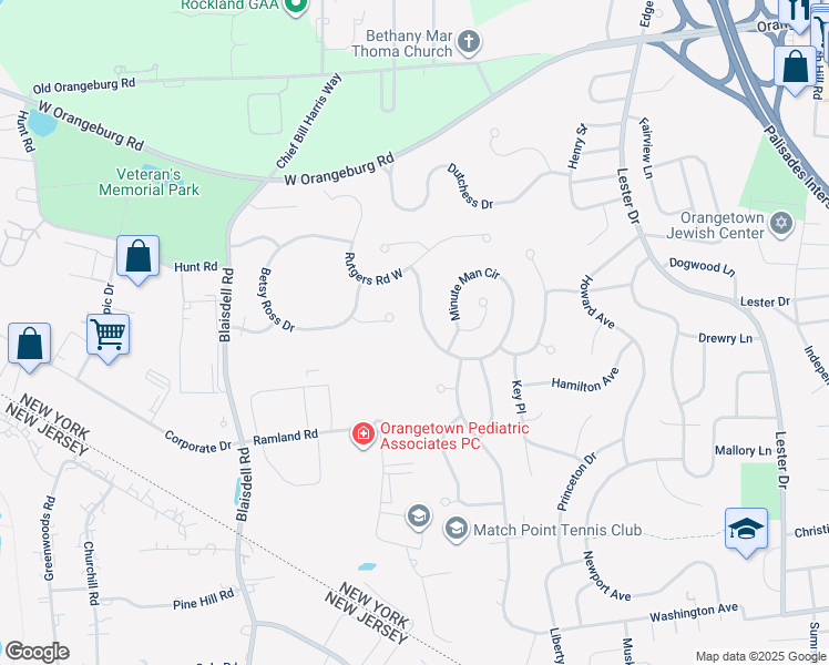 map of restaurants, bars, coffee shops, grocery stores, and more near 266 Trenton Place in Orangeburg