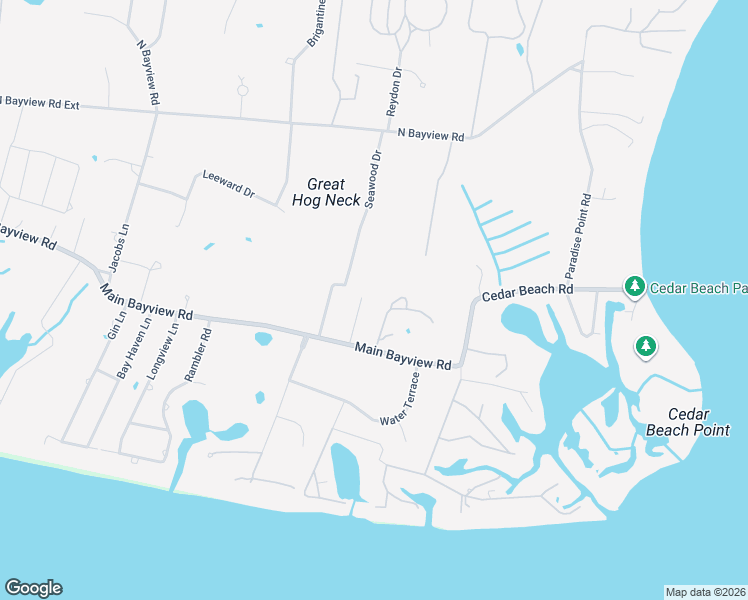 map of restaurants, bars, coffee shops, grocery stores, and more near 450 Stirling Woods Lane in Southold