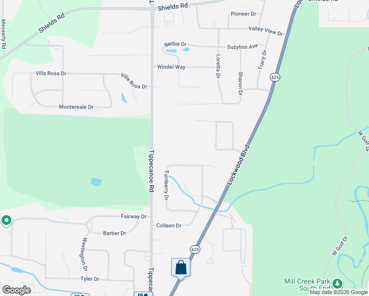 map of restaurants, bars, coffee shops, grocery stores, and more near 5625 Tippecanoe Road in Canfield