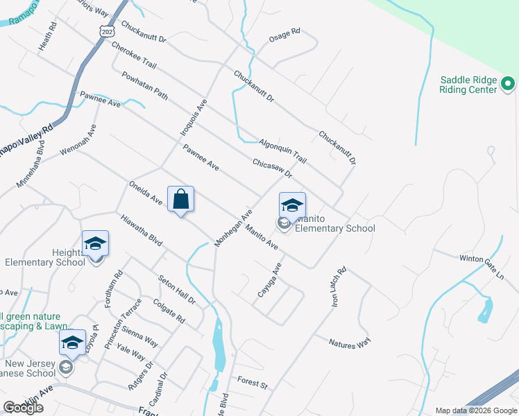 map of restaurants, bars, coffee shops, grocery stores, and more near 70 Monhegan Avenue in Oakland