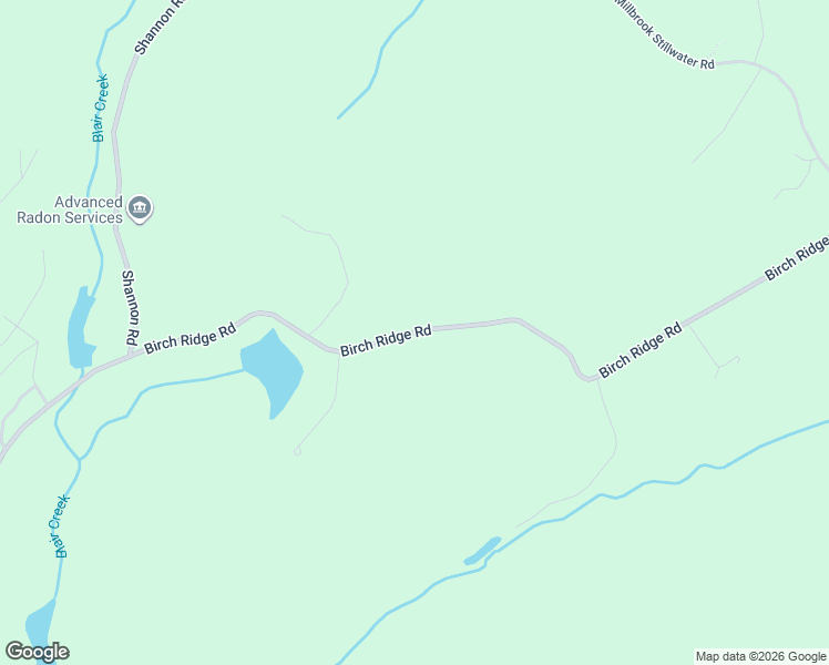 map of restaurants, bars, coffee shops, grocery stores, and more near Birch Ridge Road in Blairstown