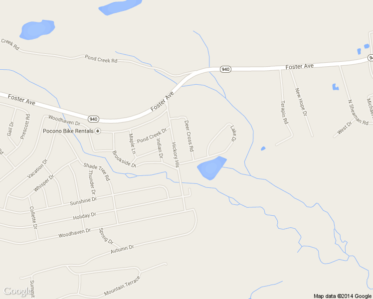map of restaurants, bars, coffee shops, grocery stores, and more near 30 Deer Cross Road in White Haven