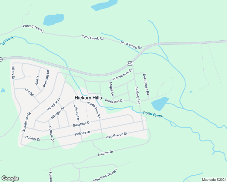 map of restaurants, bars, coffee shops, grocery stores, and more near 27 Pond Creek Drive in White Haven