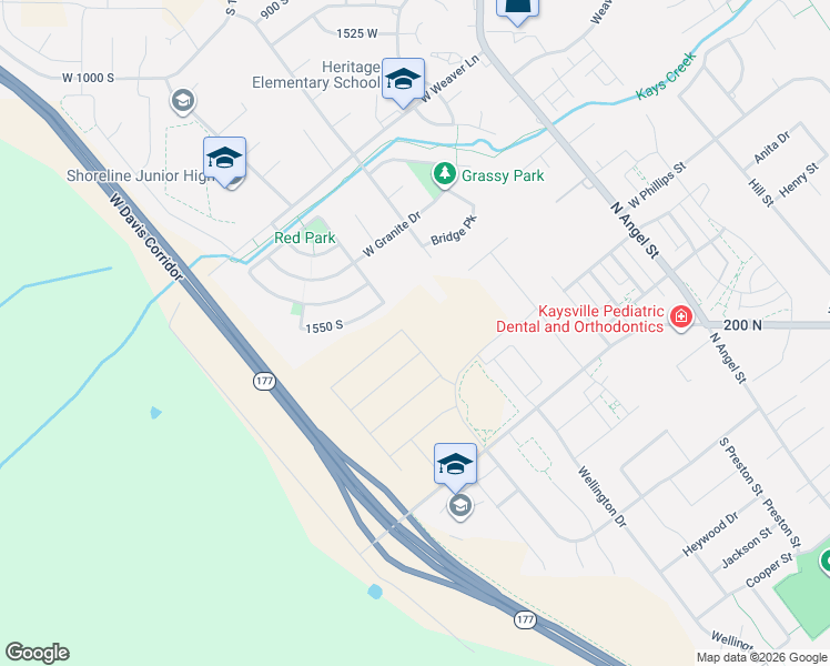 map of restaurants, bars, coffee shops, grocery stores, and more near 322 Tessa Creek Way in Kaysville