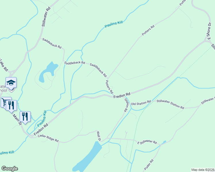 map of restaurants, bars, coffee shops, grocery stores, and more near 932 Saddleback Road in Newton
