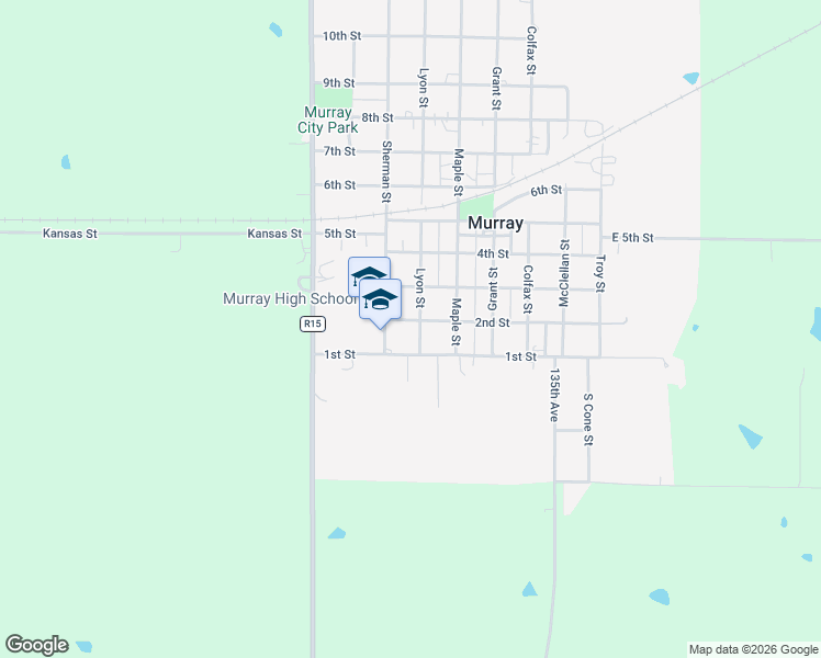 map of restaurants, bars, coffee shops, grocery stores, and more near 128 Lyon Street in Murray