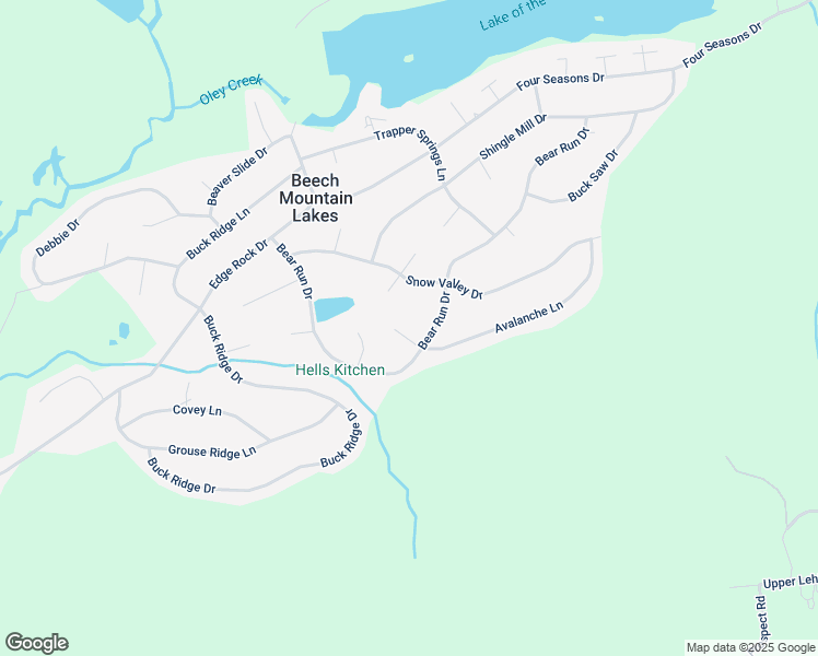 map of restaurants, bars, coffee shops, grocery stores, and more near 210 Bear Run Drive in Drums