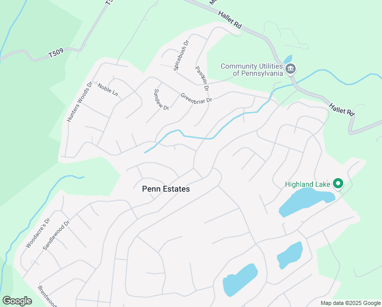 map of restaurants, bars, coffee shops, grocery stores, and more near 403 Somerset Drive in East Stroudsburg
