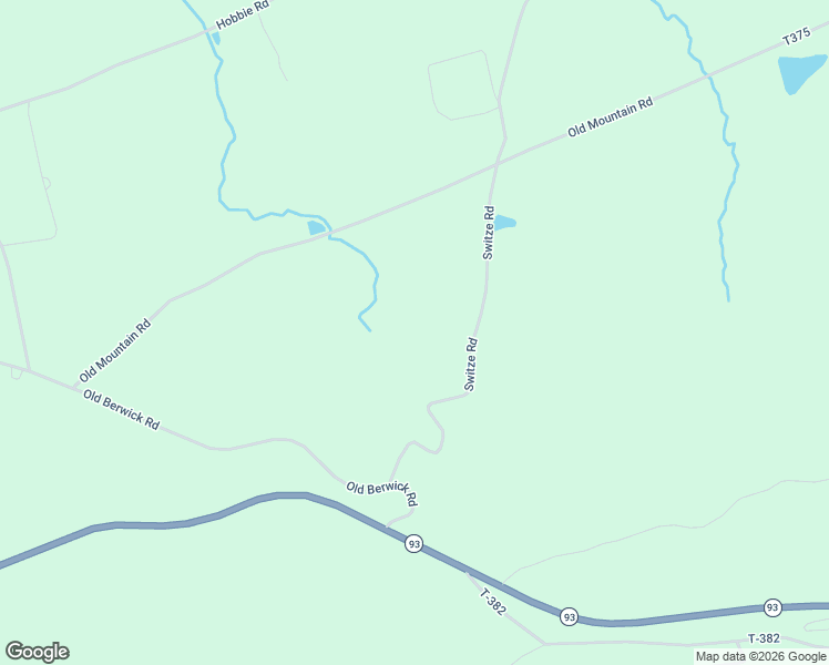 map of restaurants, bars, coffee shops, grocery stores, and more near Switze Road in Nescopeck