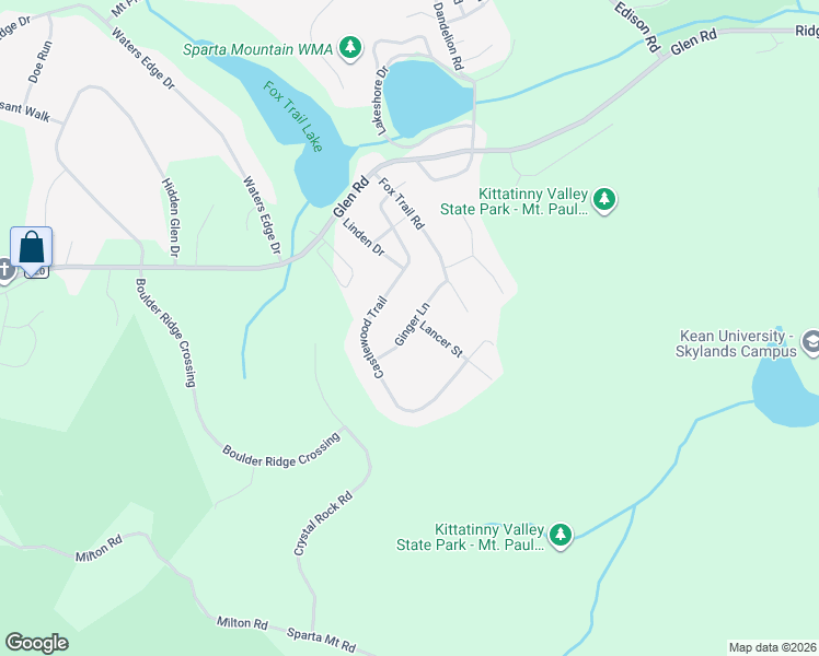 map of restaurants, bars, coffee shops, grocery stores, and more near 10 Ginger Lane in Sparta