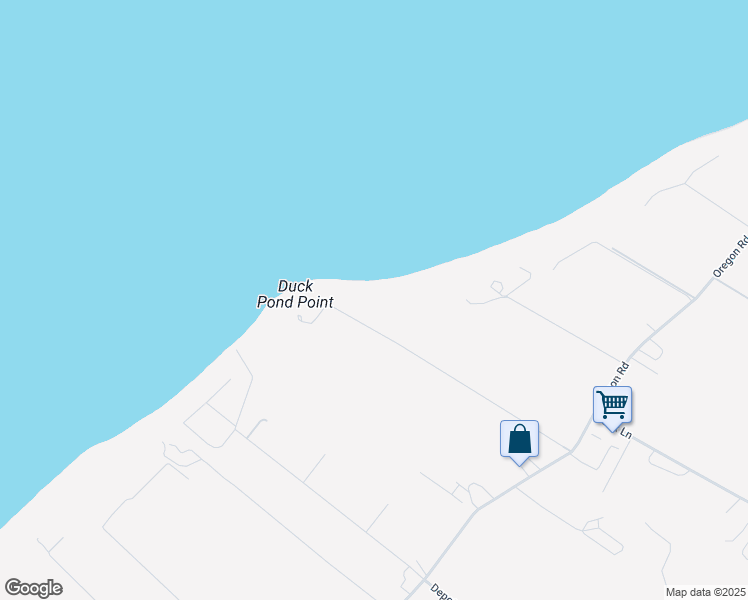 map of restaurants, bars, coffee shops, grocery stores, and more near 2430 Dignans Road in Cutchogue