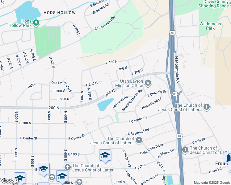 map of restaurants, bars, coffee shops, grocery stores, and more near 230 North 900 East in Kaysville