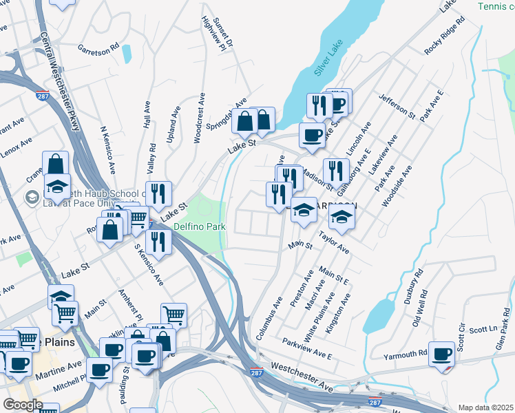 map of restaurants, bars, coffee shops, grocery stores, and more near 7 Harrison Street in Harrison