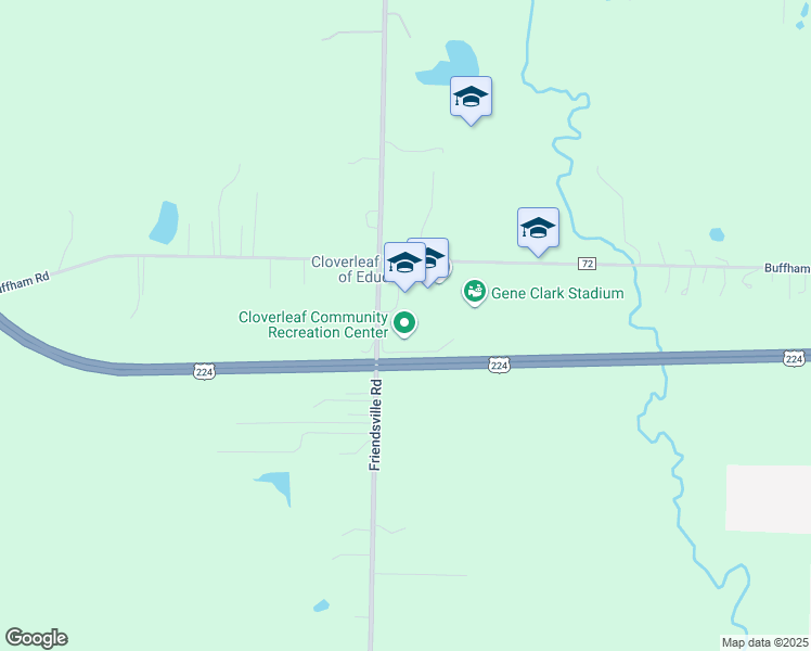 map of restaurants, bars, coffee shops, grocery stores, and more near 8525 Friendsville Road in Lodi