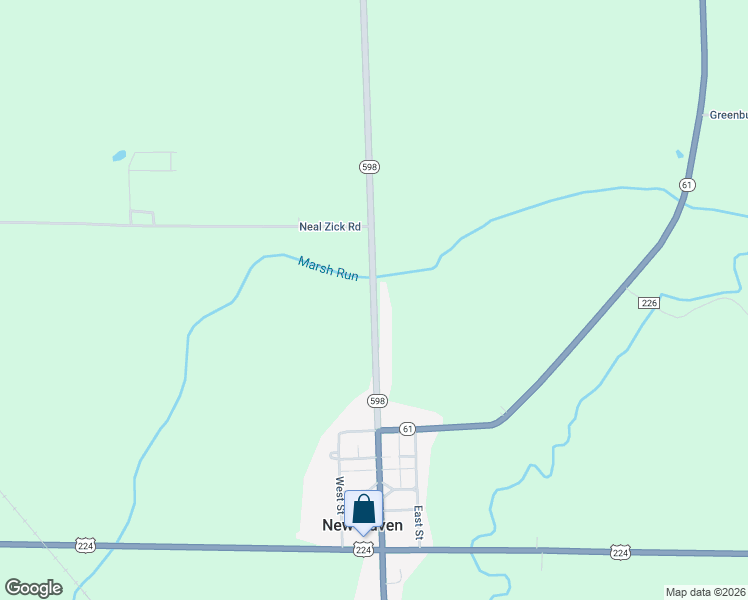 map of restaurants, bars, coffee shops, grocery stores, and more near 3718 Ohio 598 in Plymouth