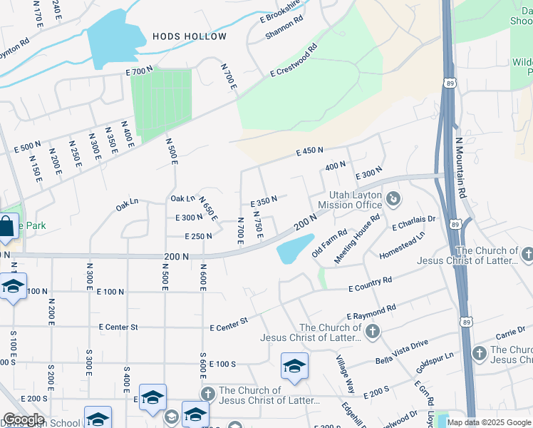 map of restaurants, bars, coffee shops, grocery stores, and more near 787 E 300 N in Kaysville