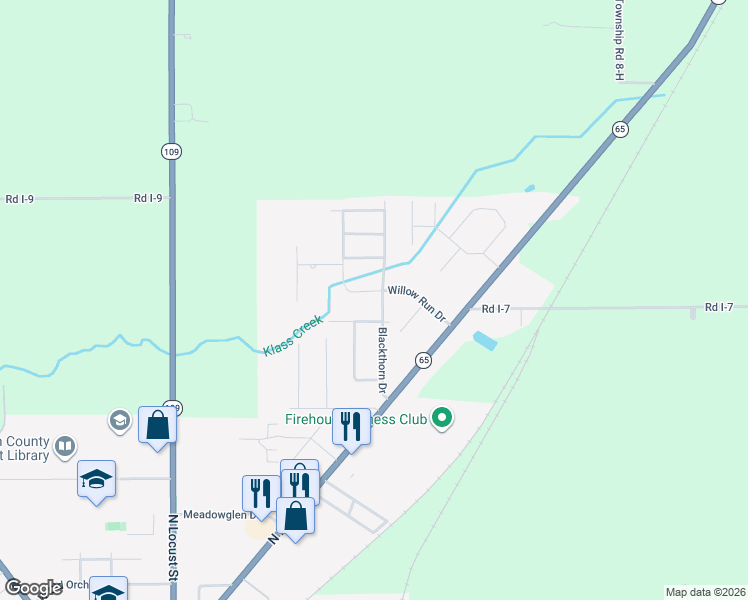 map of restaurants, bars, coffee shops, grocery stores, and more near 317 Blackthorn Drive in Ottawa